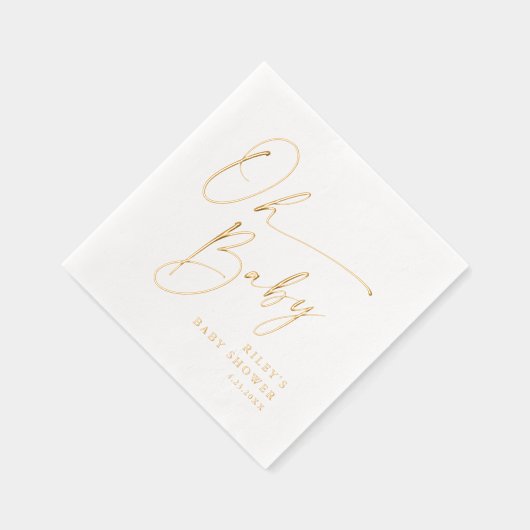 Script moderne Oh Baby shower (Droite)