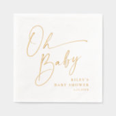 Script moderne Oh Baby shower (Recto)