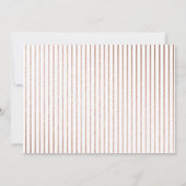 Script moderne| Or Rose| Carte photo de vacances (Dos)