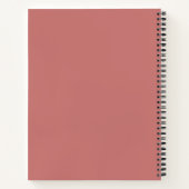 Script moderne Pastel Girly Gratitude Carnet rose (Dos)