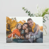 Script moderne Peace Love Simple Appartement Carte (Debout devant)