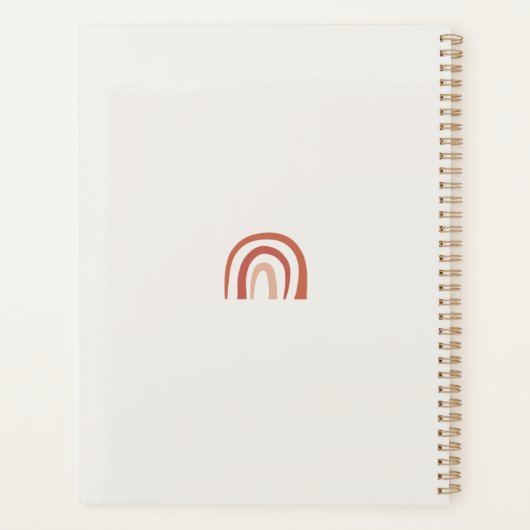 Script moderne photo arc-en-ciel tendance (Dos)