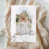 script moderne photo bachelorette Invitation