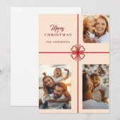 Script moderne Photo cartes de vacances de Noël (Devant / Derrière)