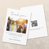 Script moderne Photo QR Code Mariage Merci