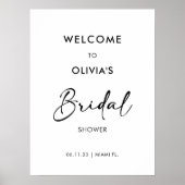 Script moderne | Poster de l'Affiche de bienvenue (Devant)