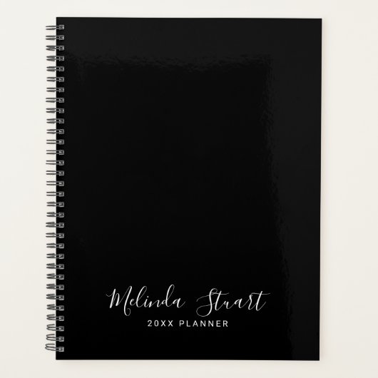 Script moderne professionnel noir et blanc (Devant)