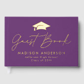 Script moderne Purple Photo Graduation (Recto)