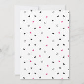 Script moderne rose 30e anniversaire Invitation de (Dos)