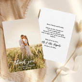 Script moderne Simple Mariage Merci photo