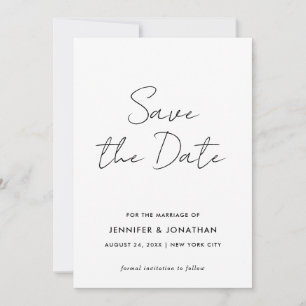 Script Moderne Sjabloon Eenvoudig Zwart-wit