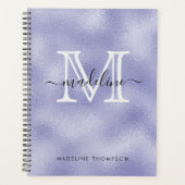 Script moderne Très Peri Purple Foil Monogramme (Devant)