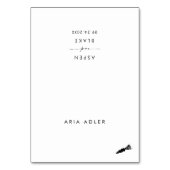 Script moderne Veggie Menu Nom Mariage Cartes de P (Par défaut)