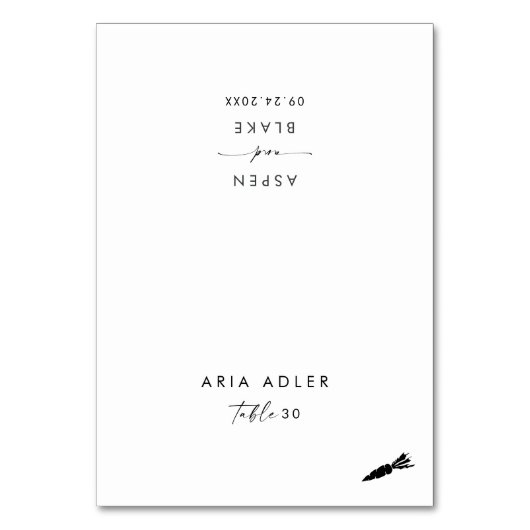 Script moderne Veggie Menu Option Cartes de place (Par défaut)