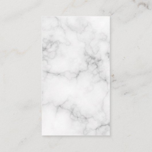 Script Monogram Kiss Stain Marble Visitekaartje (Achterkant)