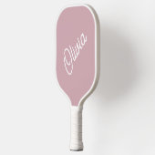 Script monogram, mauve pickleball paddle (Links)