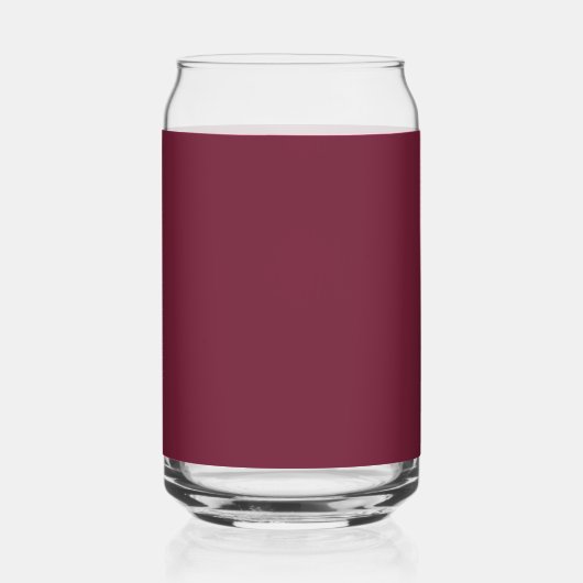 Script monogram, modern rood blikvorm glas (Achterkant)