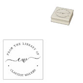 Script Monogram Uit de Bibliotheek Van Rubberstempel (Gestempeld)