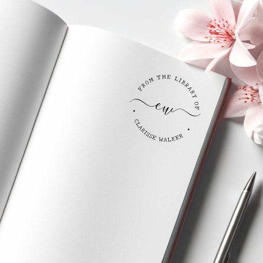 Script Monogram Uit de Bibliotheek Van Rubberstempel