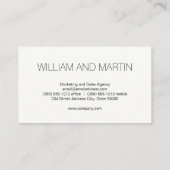 Script Monogram Visitekaartje (Achterkant)