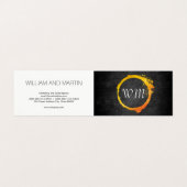 Script Monogram Visitekaartjes (Buitenkant ongevouwen)