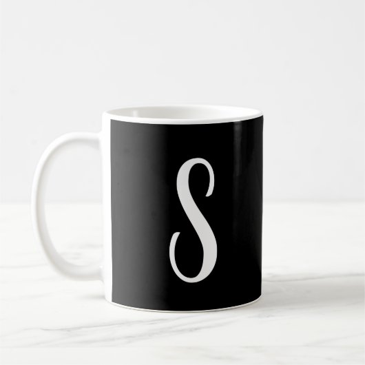 SCRIPT MONOGRAMME DE MUG DE CAFÉ (Gauche)