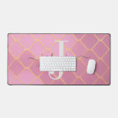 Script Monogramme Parties scintillant or et rose (Clavier et souris)