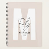 Script Monogramme Rose rose moderne signature chic (Devant)