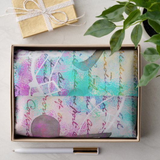 script muzieknoten tissuepapier (Geschenk)