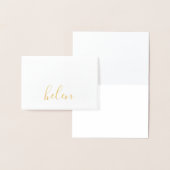 Script Naam Gepersonaliseerd Folie Kaarten (Display)