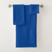 Script Naam Moderne Sjabloon Elegant Deep Blue Bad Handdoek (Insitu)