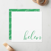 script naam notitiekaartje (Voorkant / Achterkant in situ)