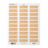 Script Naam Retouradres Etiket (Full Sheet)