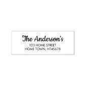 Script Naam Retouradres Rubberstempel (Afrduk)