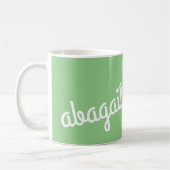 Script Name Custom Cadeage Green Coffee Mok (Links)