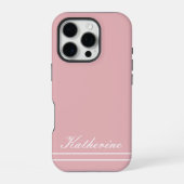 Script Name Minimalist Pink iPhone Hoesje (Achterkant)