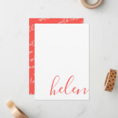 Script Name Note Card Notitiekaartje (Voorkant / Achterkant in situ)