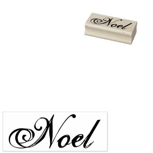 Script Noel Christmas Sentiment Rubber Art Stamp Rubberstempel (Gestempeld)
