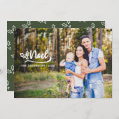 script noel photo moderne vacances cartes photos (Devant / Derrière)