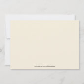 Script noir blanc sur carte RSVP beige (Dos)