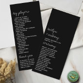 Script noir et blanc Programme de mariage minimali