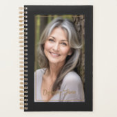 Script noir et or Photo personnalisée (Devant)