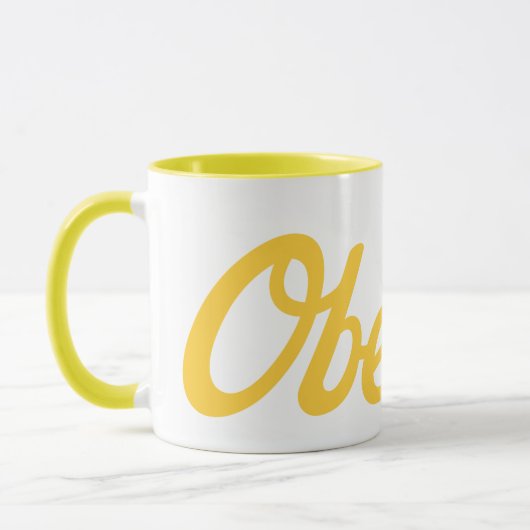 Script Oberlin Mug (Gauche)