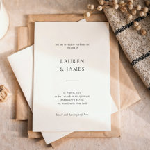 Script officiel Faire-part de mariage noir et blan
