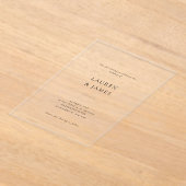 Script officiel Faire-part de mariage noir et blan (Poser)