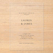 Script officiel Faire-part de mariage noir et blan (Recto)