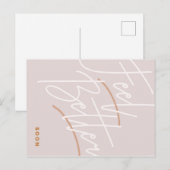 Script om je beter te voelen briefkaart (Voorkant / Achterkant)