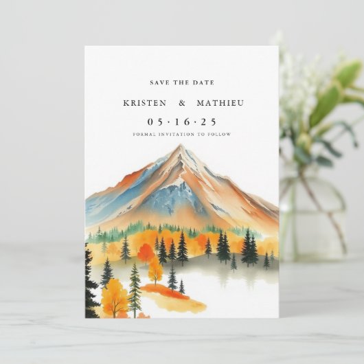 Script Online Mountain Save The Date (Staand voorkant)