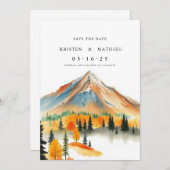 Script Online Mountain Save The Date (Voorkant / Achterkant)