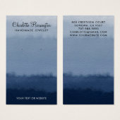 Script Oorbel Blauw Ombre Sieraden Display Kaart (Voorkant /achterkant)